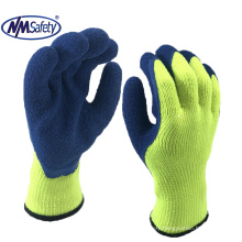 NMsafety 7 gauge knit latex industrial winter warm gloves